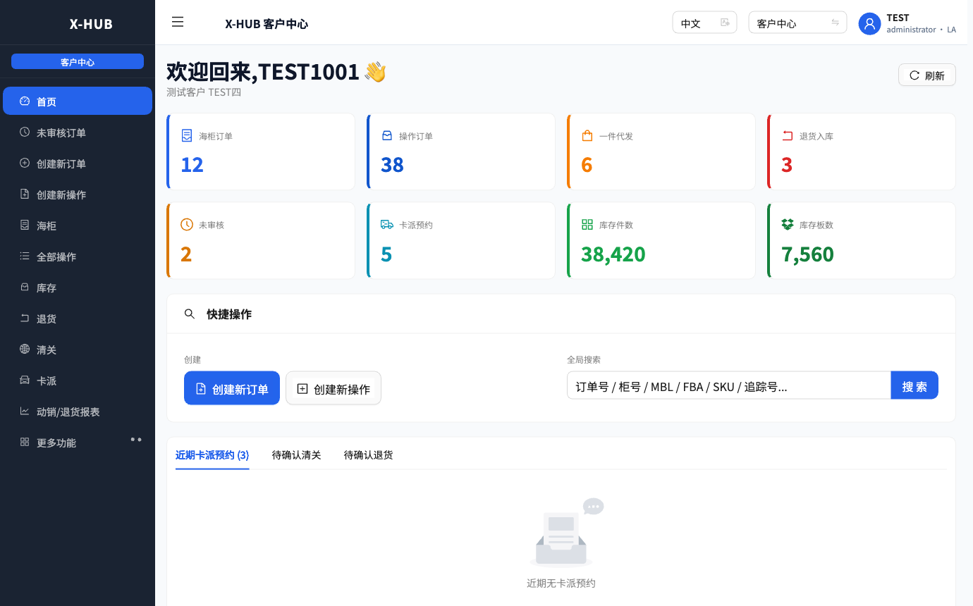 Customer Portal · Dashboard